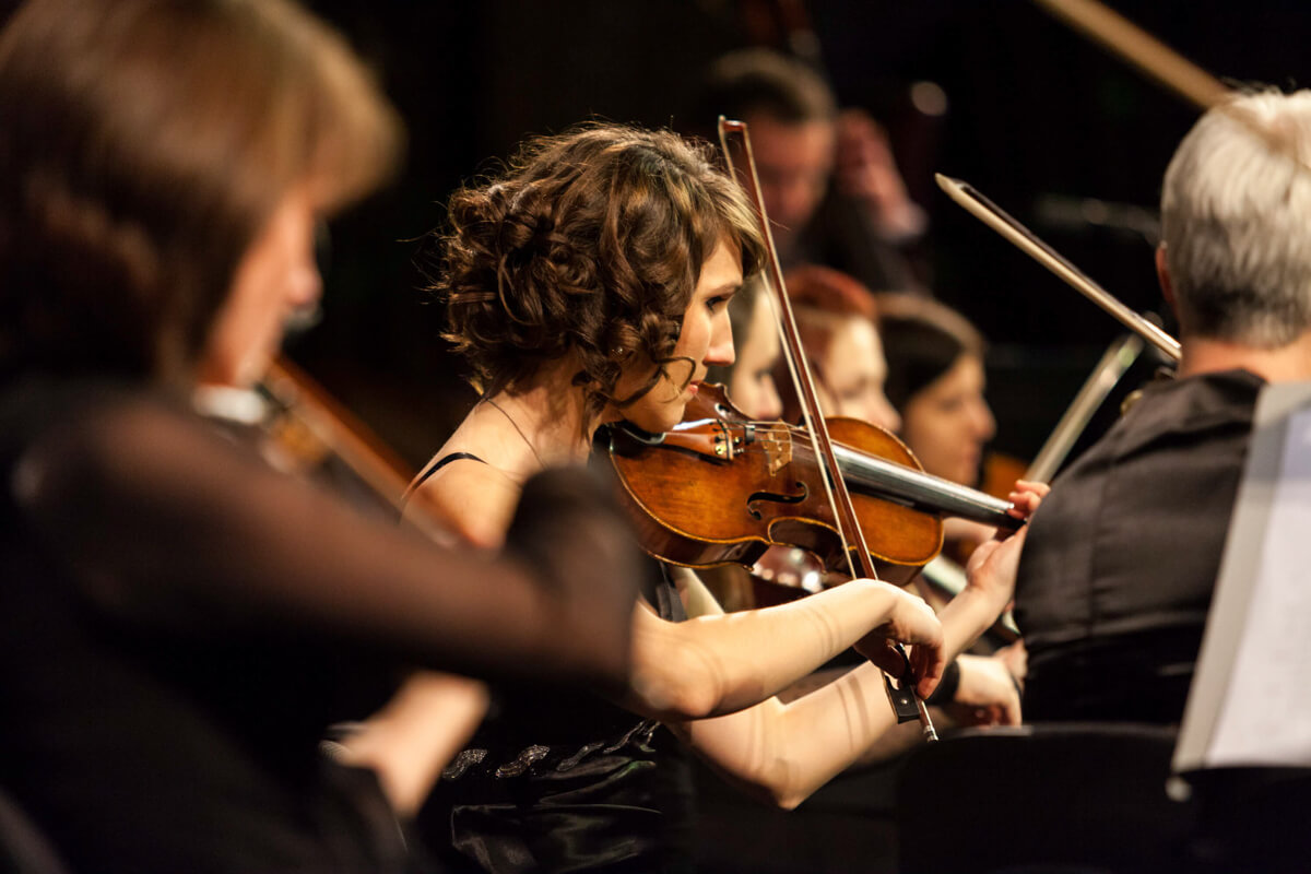 Rendezvényfotózás során készült fotó koncert közben.