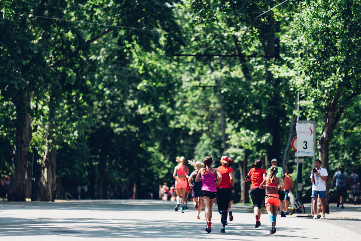 Rendezvényfotózás során készített fotó egy futóversenyről.