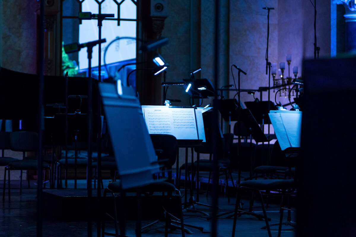 Rendezvényfotózás során készített fotó egy kottafüzetről.