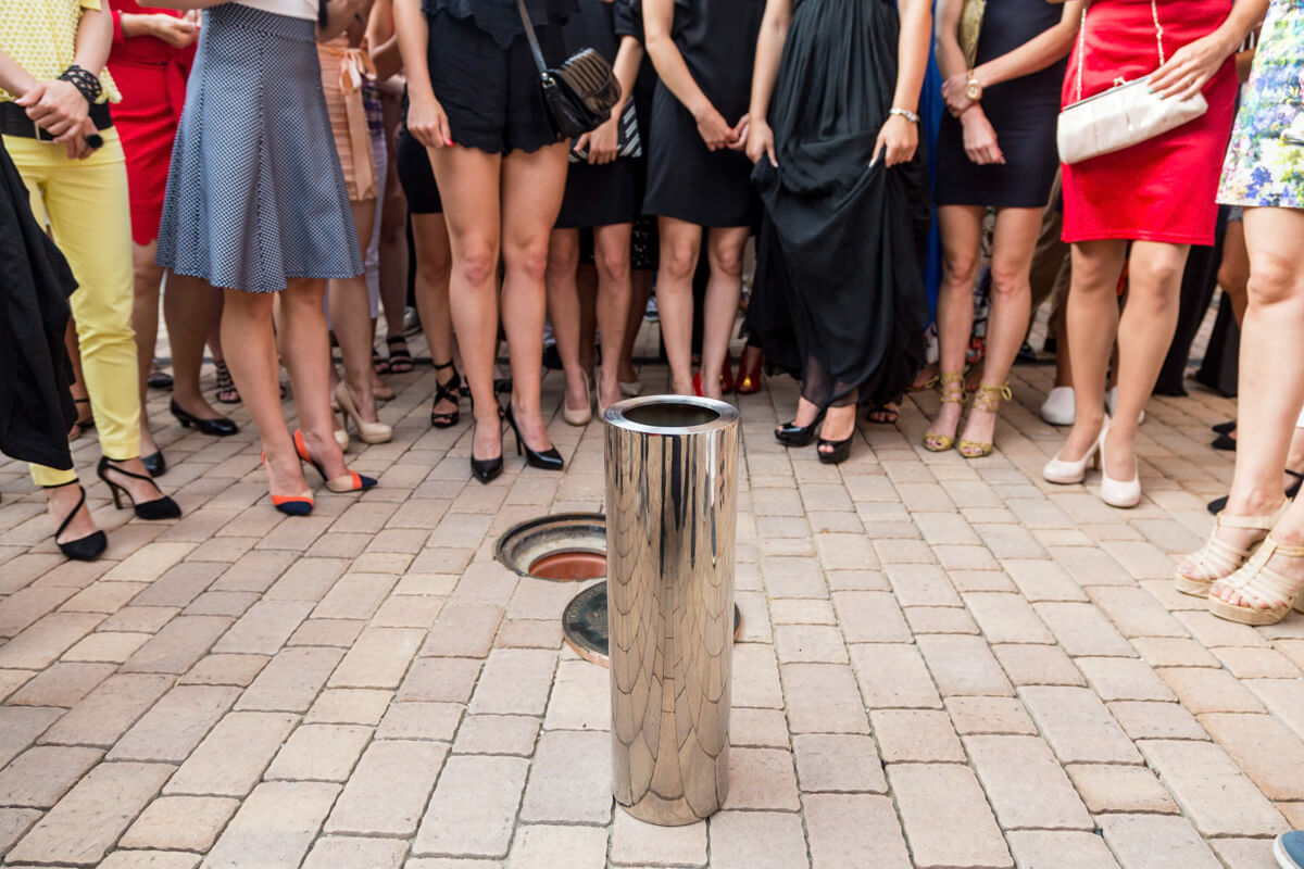 Rendezvényfotózás során készített fotó egy időkapszuláról.