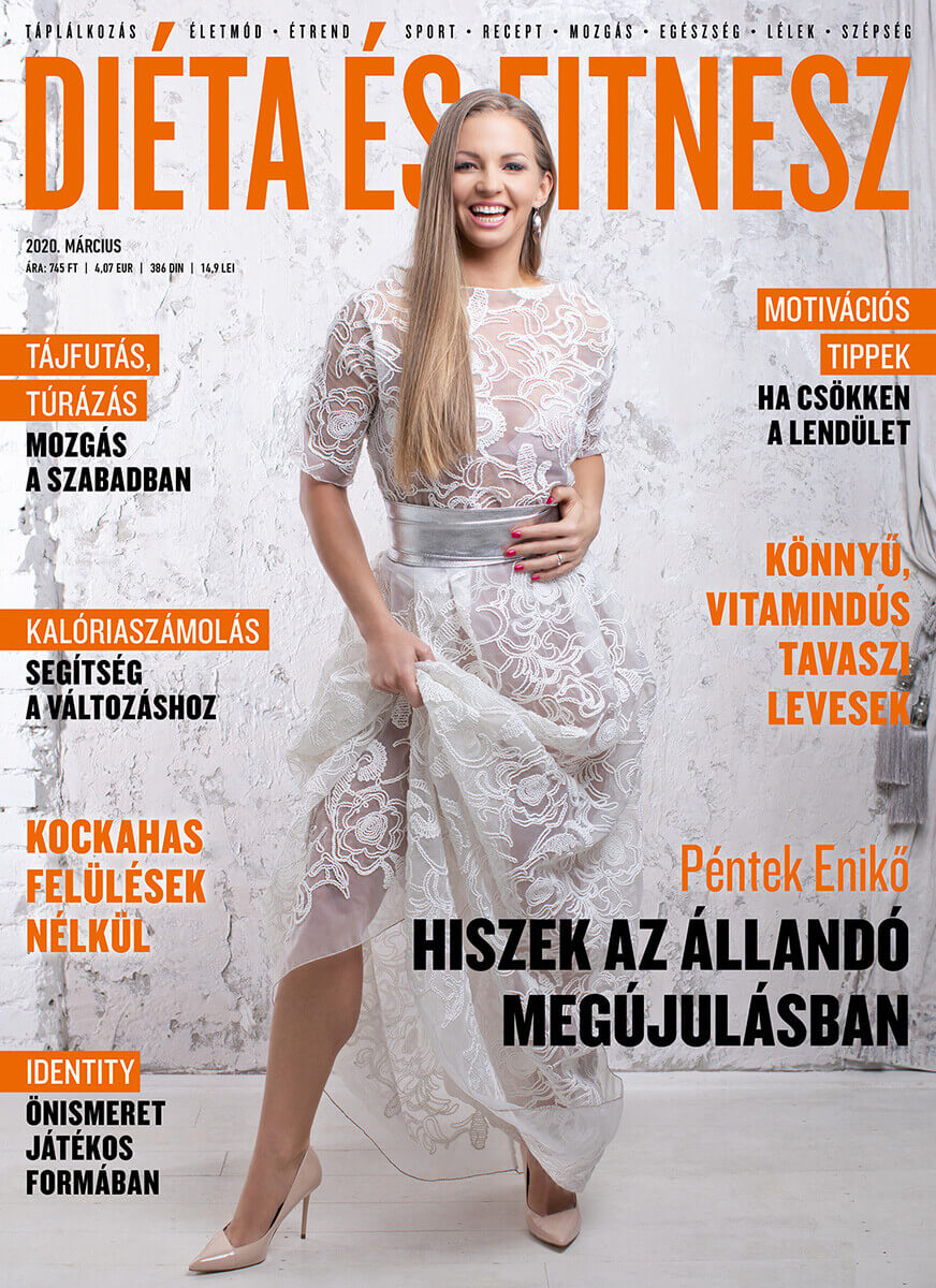 Magazinfotózás során készített Diéta és Fitnesz címlap fotó.